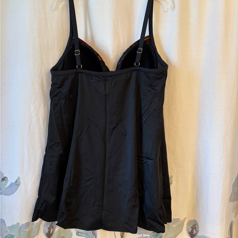 EUC A Shore Fit Floral & Animal Print One Piece Swim Dress | Women’s Plus 18W - Picture 4 of 16